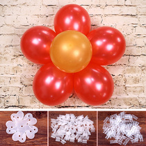 Wedding Balloon Accessories Plum Blossom Button Five All-in-one Button H shape V type closure clip Balloon Clip