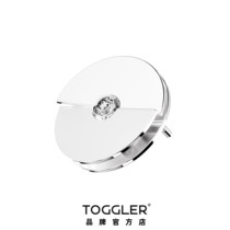 TOGGLER 2020ss Breeze series two kinds of wearing activity semicircular zircon stud earrings ear clip ins tide