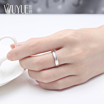 925 silver frosted ring female simple ins Wind ring Japanese light luxury long-distance love against ring net Red student 693