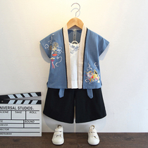 Hanfu Boys Summer Thin Chinese Style Antiquities Super Fairy Ancient Tang Dress Baby Catch Weekly Dress Original Young Men
