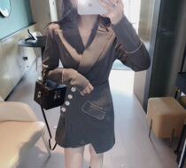 ADO spring and autumn 2021 new womens blazer Korean version of the top small temperament waist suit