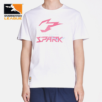 Blizzard official game surrounding owl league Hangzhou Lightning team white T-shirt men and women with the same fashion couple short sleeves