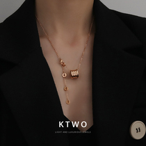 Koreas new fashion temperament rose Golden Spring necklace female ins tide light luxury Net red choker cold wind