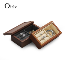 Dorpaoni Portable Delicate Solid Wood First Accessories Box Earrings Necklace Ring Ear Nail watch bracelet Accessories Contain box