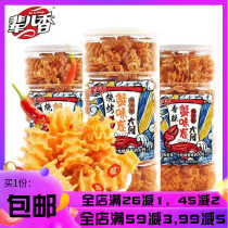 Incense crab flavor roll barbecue spicy crispy pot puffed snacks after 8090 nostalgia snack food