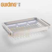 Guandong storage pants rack cloakroom telescopic multi-function wardrobe pants pull rack high-grade damping non-slip FV04