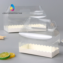 Strip Plastic Full Transparent Hand Cake Roll box baking West Point Dreamers Thousand Mousse Cake Cut box