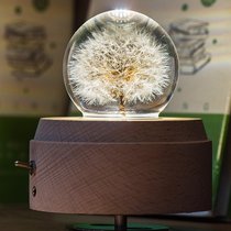 Dandelion specimen Crystal Ball Music Box Music Box Music box girlfriends birthday gift Teachers Day X gift to send old