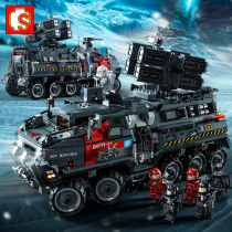 Sen Bao Building Blocks Sen Bao Wandering Earth Building Blocks Adult High Difficult Large Force Carrier Assemble Toy 107007