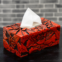 New Chinese Hotel Home Decoration Items Swing Pieces Paper Boxes Creative Practical Paper Towels Box Rich personality Personality Square Box