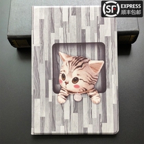 Cute cat 2019 new Huawei tablet m6 protective cover 10 8 inch high energy version cover Shell SCM-W09 AL09 leather case bracket 8 4 inch flip cartoon V