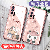 Applicable Huawei nova6pro mobile phone shell nova5i silicone nova5 nova5 protective sleeve nova6se anti-fall mobile phone shell 6se full package silica gel glory 9X plated pure color protection