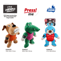 GiGwi is expensive as a gladiator hero dog toy plush rubber toy with a bite-to-tooth pet toy