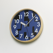 Lemnos Japan imported wall clock living room Japanese wooden simple style fashion Seiko silent movement digital clock