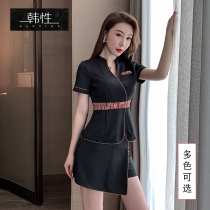 Beauty salon work clothes womens suit culottes Health Center foot massage sauna foot bath technician work clothes