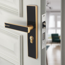 Home Lock American Door Lock Bedroom Door Lock Indoor Magnetic Attraction Silent Room Door Lock Solid Wood Doorknob Lock Universal