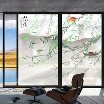 Light Transmission Opaque Hotel Toilet Glass Windows Stickers Anti-Walk Light Bathrooms Anti-Peep Light Shading insulation adhesive film