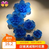 Spring and summer window beauty Chen decoration props silk screen flower background flower exhibition hall layout photo studio shooting wedding props