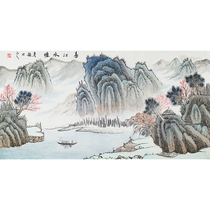 Nan Yanlong Chunjiang Water Water famous painting ink landscape painting country painting drawing room office hanging painting decoration painting