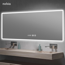 anti-fog mirror led bathroom mirror wall-mounted intelligent mirror touch screen bathroom mirror hanging wall custom bathroom mirror with lamp