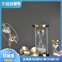 Creative Metal Hourglass Ornaments 15 30 60 Minute Timer Home Decorations Childrens Safety Gifts