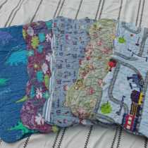 Foreign trade pure cotton special price cute quilted washed padded pair of pillowcases