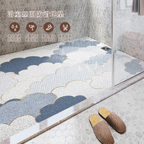 Oversized toilet toilet non-slip mat bathroom full spread anti-drop mat shower room bathing hollow water mat