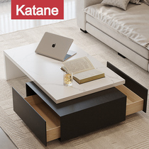 New rock scaled tea cabinet combination modern minimal living room small household designer fault tea table