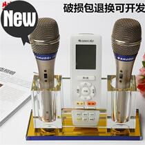 The microphone home ktv live shelf crystal microphone microphone put the base special 4 with wireless frame high desktop cylinder support