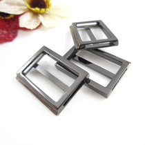 (Huaxing accessories) 2 5-5cm wide ladder side personality belt buckle three-button button day-word buckle connecting ring