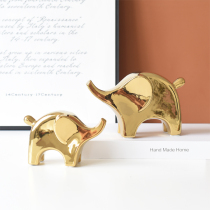 ins Nordic modern minimalist creative golden elephant animal home decorations ornaments childrens room light luxury furnishings