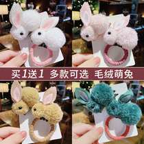 South Korea side hair hairclip rabbit leather band female rope female Net red Ins Hairband top clip edge clip hairpin
