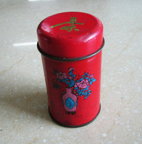 Tea Culture Old Objects Folk props Old thoughts about nostalgia Early early tin Boguh flower tea barrels tea cans