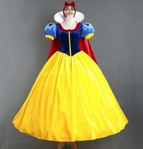  Halloween Adult Adult Children Little girl Childrens story Princess Cinderella Cosplay Blue and Yellow costume skirt