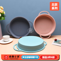 Ken - du new silicone circular cake die food grade European 12 inch handle baking tool