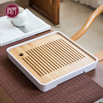 Shangfang water storage tea tray Japanese kung fu tea set tea table simple dry bubble tea table small household Tea Sea set tea tray