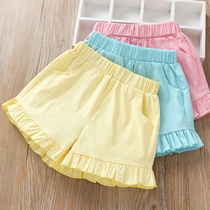 Childrens clothing girls shorts summer wear thin models 2021 new children summer leisure foreign style fashion pants girls hot pants