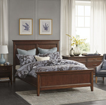 Harbor House A Modern Bedroom American Minimalist Master Bedroom 1 5 1 8m Double solid wood large bed Bed Head Cabinet