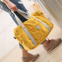 Korean folding travel bag can set pull rod luggage bag short travel boarding Hand bag crossbody fitness yoga bag