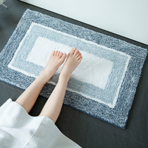 Foot mat bathroom bathroom bathroom water absorbent floor mat resistant to dirt quick-dry and non-slip easy to clean non-slip mat