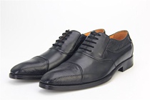 Italy LUIGI CARDANI LUIGI CARDANI MENs LIZARD LEATHER Goodyear BUSINESS DERBY SHOES