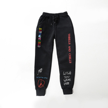 Quality Fleece trousers TRAVIS SCOTT ASTROWORLD  Letter