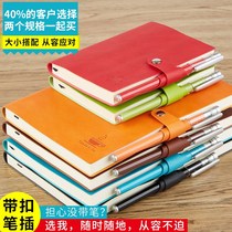  a5 soft leather book hand-drawn college student notebook diary office stationery printed logo customization