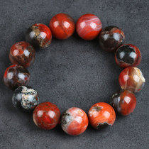 128 29 grams full of meat-oil] can play with the paste south red agate bracelet 18 8-18 1mm
