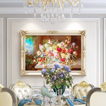 Fuyun Jian European Restaurant Decorative Painting Rich Flower Dining Room Hanging Painting American Mural Atmosphere European Oil Painting Hall