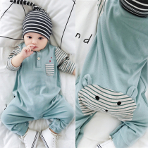 French Jacadi baby jumpsuit cotton soft spring and autumn clothes for men and women baby clothes out climbing clothes 01-2 years old