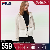 FILA Fila ladies knitted top coat 2021 spring new fashion simple casual sports coat women