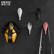 Simple Nordic three-dimensional leaf adhesive hook creative entrance door behind the room wall decoration hook key holder