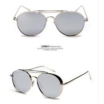 Accompanying mother Li Na Mei Ting with sunglasses silver frame glasses sunsun glasses sunshade holiday silver round male Lady