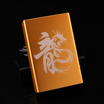 Personality custom lettering sliding lid cigarette case 20-pack cigarette case soft bag automatic bullet cover creative metal cigarette case